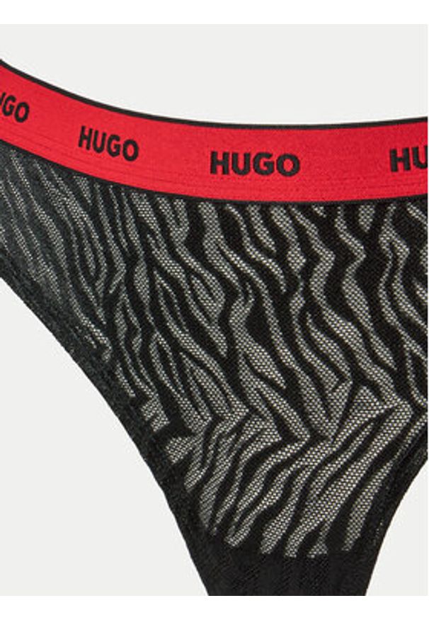 Hugo Komplet 3 par stringów 50523829 Czarny. Kolor: czarny. Materiał: syntetyk