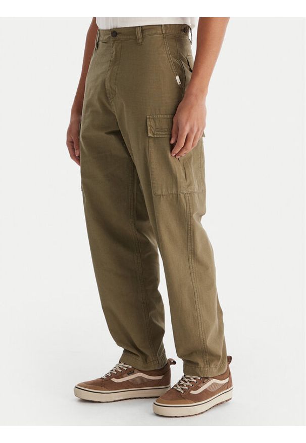 Element Spodnie cargo Relax Cargo ELYNP00203 Khaki Relaxed Fit. Kolor: brązowy. Materiał: bawełna