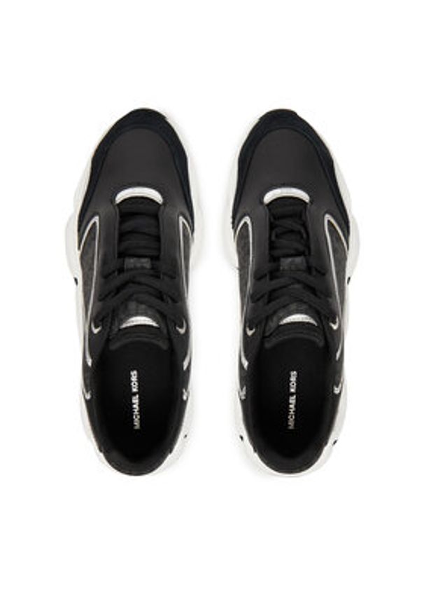 MICHAEL Michael Kors Sneakersy Renny 43F5RNFS1S Czarny. Kolor: czarny. Materiał: skóra