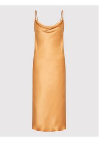 Simple Sukienka codzienna SUD020 Brązowy Regular Fit. Okazja: na co dzień. Kolor: brązowy. Materiał: wiskoza. Typ sukienki: proste. Styl: casual #4