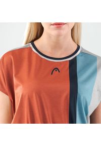 Head - Koszulka z krótkim rękawem damska PADEL Crop Top. Kolor: pomarańczowy. Długość rękawa: krótki rękaw. Długość: krótkie