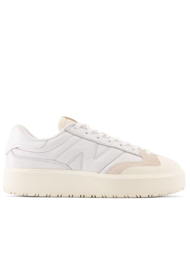 Buty New Balance CT302OB - białe. Okazja: na co dzień. Kolor: biały. Materiał: guma, zamsz, skóra, materiał. Szerokość cholewki: normalna