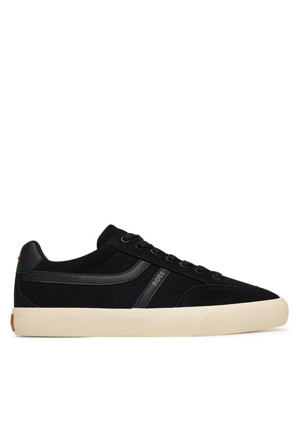 BOSS Tenisówki Aiden 50568469 Czarny. Kolor: czarny. Materiał: skóra