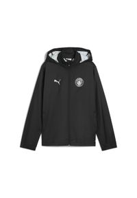 Puma - Młodzieżowa kurtka treningowa Manchester City All-Weather PUMA. Kolor: czarny, szary, wielokolorowy. Sport: bieganie