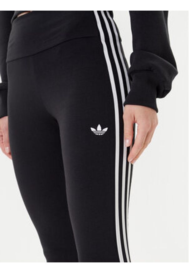 Adidas - adidas Legginsy adicolor 3-Stripes JX5242 Szary Slim Fit. Kolor: szary. Materiał: bawełna