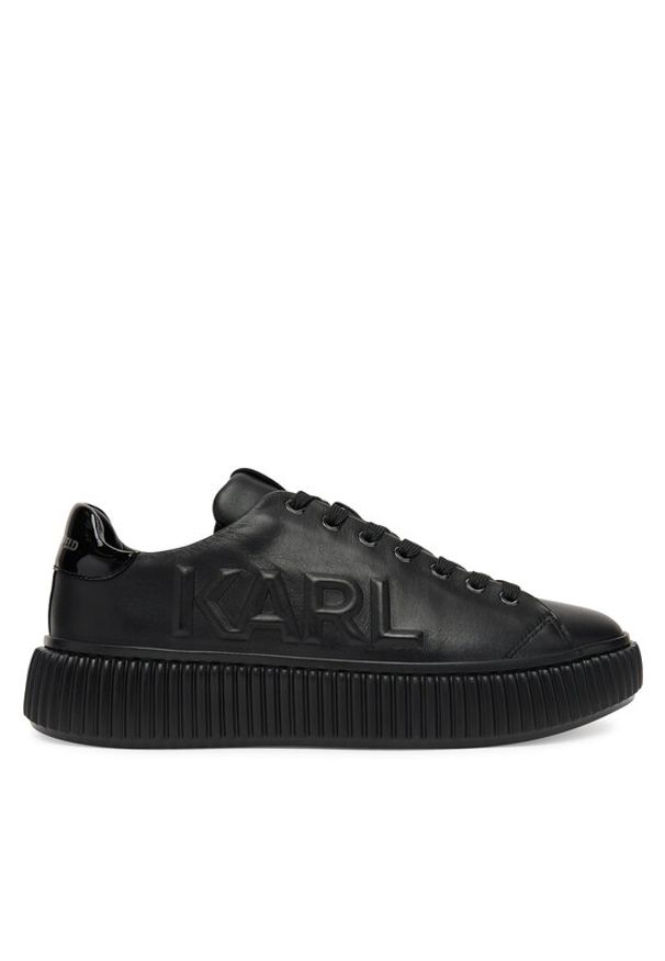 Karl Lagerfeld - KARL LAGERFELD Sneakersy KL24225 Czarny. Kolor: czarny. Materiał: skóra