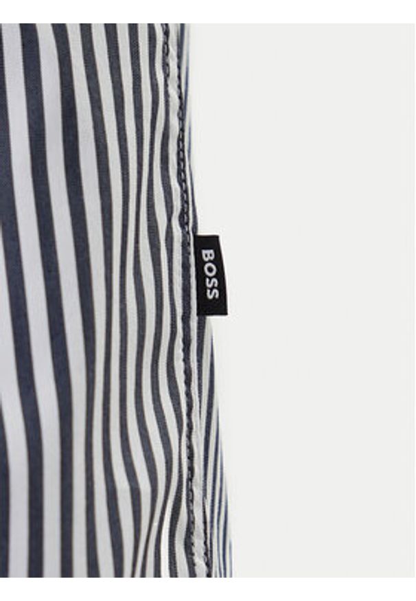 BOSS Koszula H-Roan 50556085 Granatowy Slim Fit. Kolor: niebieski. Materiał: bawełna