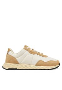 BOSS Sneakersy Titanium 50536469 Beżowy. Kolor: beżowy. Materiał: materiał #1