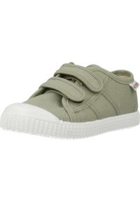 VICTORIA - Buty tenisówki dziecięce Victoria. Kolor: zielony. Materiał: tkanina