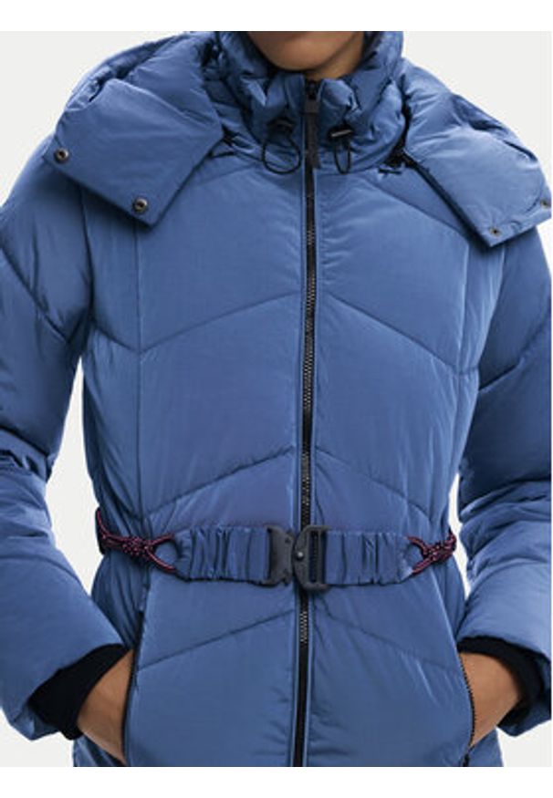 Desigual Kurtka zimowa Lyn 25WWEW60 Niebieski Regular Fit. Kolor: niebieski. Materiał: syntetyk. Sezon: zima