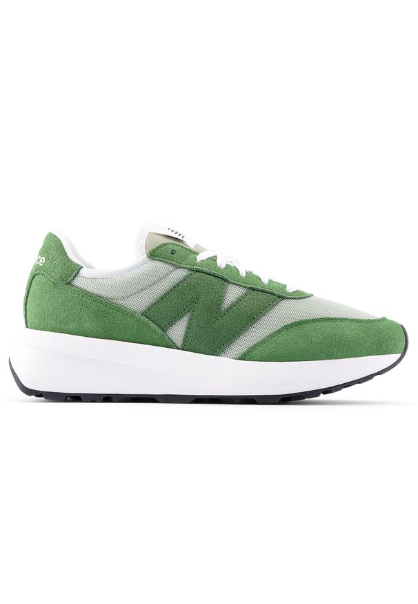 Buty unisex New Balance U370HA – zielone. Kolor: zielony. Materiał: skóra, zamsz. Szerokość cholewki: normalna. Sezon: lato