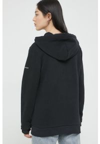 Superdry bluza damska kolor czarny z kapturem z nadrukiem. Typ kołnierza: kaptur. Kolor: czarny. Długość rękawa: długi rękaw. Długość: długie. Wzór: nadruk #4