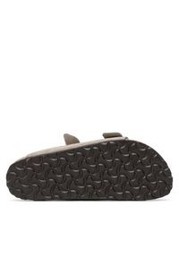 Birkenstock Klapki Arizona Bs 51463 Szary. Kolor: szary. Materiał: skóra, zamsz