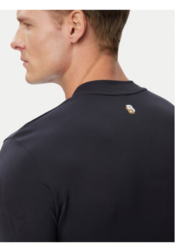 BOSS T-Shirt Game 2 50564794 Granatowy Slim Fit. Kolor: niebieski. Materiał: syntetyk
