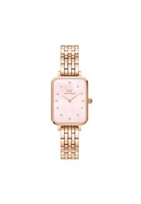 Daniel Wellington Zegarek Quadro DW00100621 Różowy. Kolor: różowy