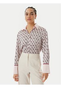 Guess Koszula W4YH47 WF1T2 Różowy Regular Fit. Kolor: różowy. Materiał: syntetyk #1