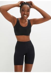 bonprix - Reformy kolarki Feel Comfort, cięte laserowo. Kolor: czarny. Materiał: materiał. Wzór: gładki #2