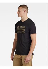 G-Star RAW - G-Star Raw T-Shirt Distressed D24420-336 Czarny Slim Fit. Kolor: czarny. Materiał: bawełna #2