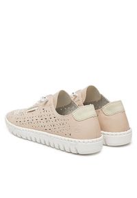 Rieker Półbuty M2354-31 Beżowy. Kolor: beżowy. Materiał: skóra #4