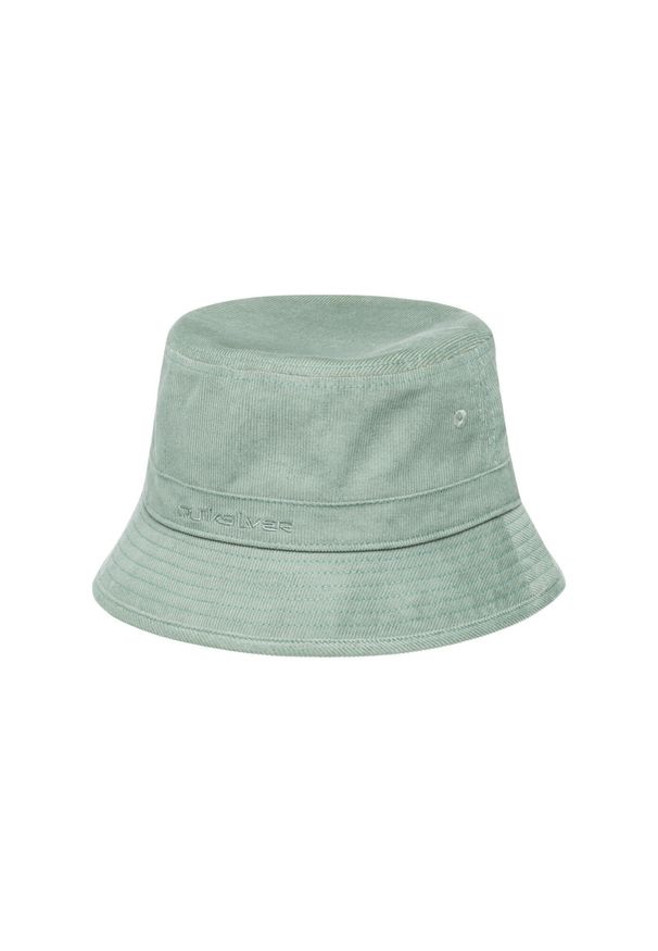 Quiksilver - Kapelusz bucket dla Mężczyzn CORD Zielony. Kolor: zielony. Materiał: poliester, bawełna, materiał. Wzór: haft. Styl: klasyczny