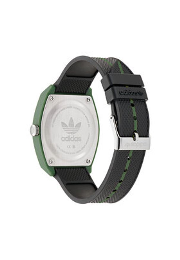 Adidas - adidas Zegarek Project Two AOST25036 Zielony. Kolor: zielony. Materiał: guma