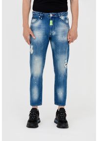 Philipp Plein - PHILIPP PLEIN Niebieskie męskie jeansy detroit. Kolor: niebieski #1