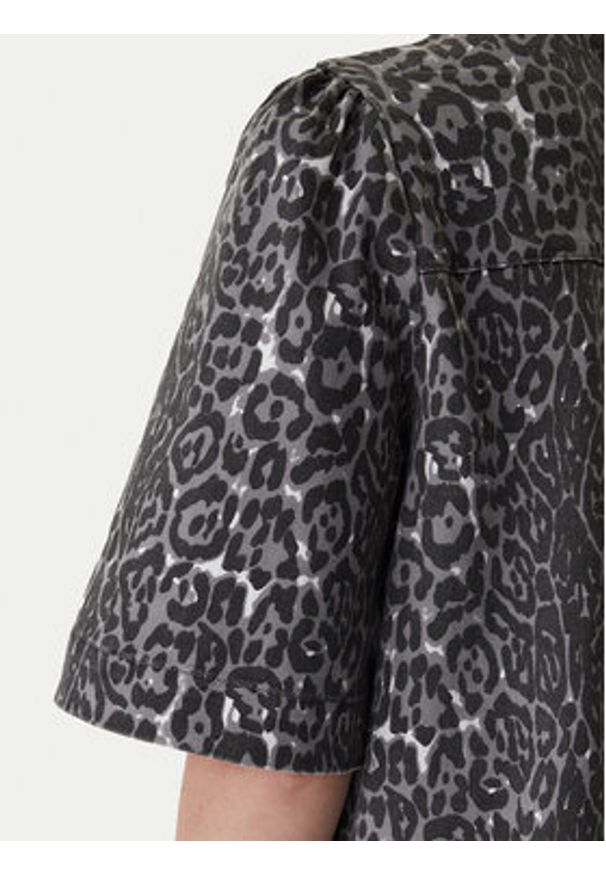 Vero Moda Koszula jeansowa Bella 10336318 Szary Loose Fit. Kolor: szary. Materiał: bawełna