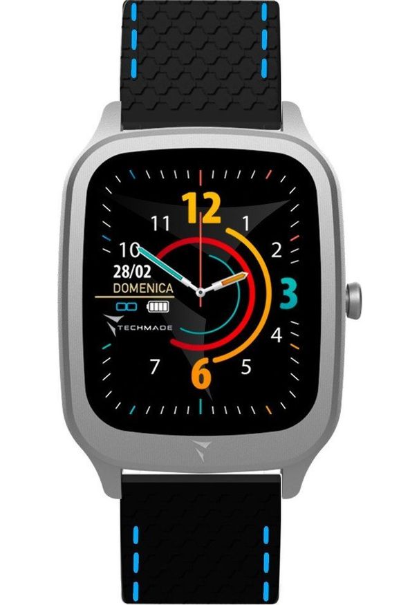 Smartwatch Techmade TM-VISIONS-BKSB Czarny. Rodzaj zegarka: smartwatch. Kolor: czarny