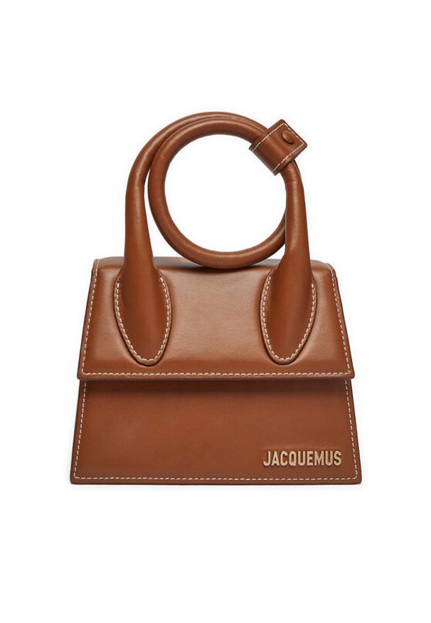 JACQUEMUS Torebka Le Chiquito Noeud 213BA005-3072 Brązowy. Kolor: brązowy. Materiał: skórzane