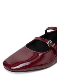 DeeZee Baleriny DZRP0468-10 Bordowy. Kolor: czerwony. Materiał: skóra #7