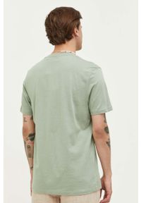 Hugo - HUGO t-shirt bawełniany kolor zielony z nadrukiem. Kolor: zielony. Materiał: bawełna. Wzór: nadruk #4