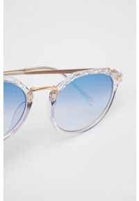 Answear Lab okulary przeciwsłoneczne damskie kolor transparentny. Kształt: okrągłe #3