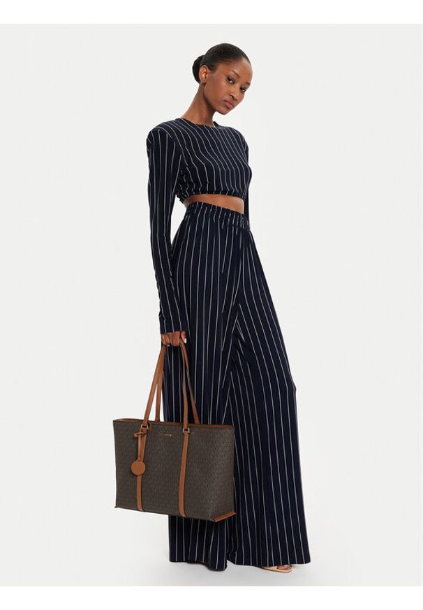 MICHAEL Michael Kors Torebka Temple Tote 30R4G1LT3B Brązowy. Kolor: brązowy. Materiał: skórzane