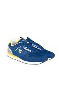 U.S. Polo Assn. Sneakersy "Nobil004" | Nobil004 | Mężczyzna | Niebieski. Kolor: niebieski. Materiał: materiał, skóra ekologiczna. Wzór: nadruk, aplikacja #1