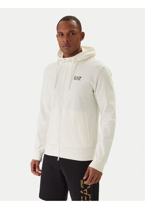 EA7 Emporio Armani Bluza 8NPM33 PJVRZ Écru Regular Fit. Materiał: bawełna