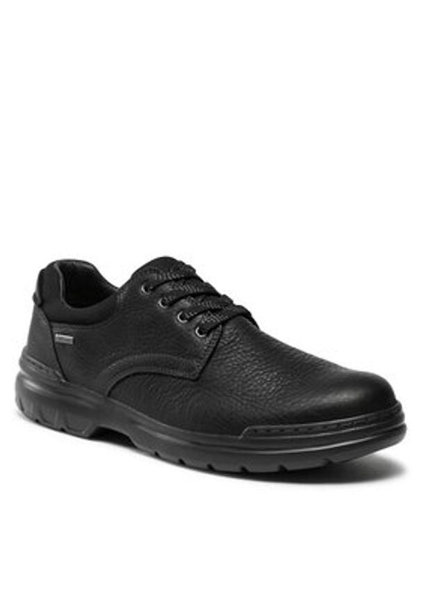 Clarks Półbuty Rockie Walk Gtx Gore-Tex 261734647 Czarny. Kolor: czarny. Materiał: skóra