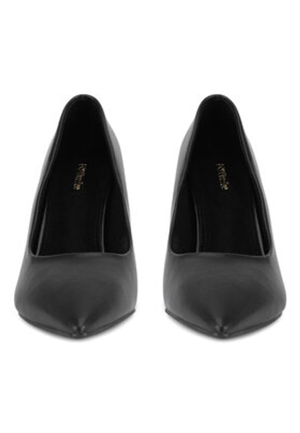 DeeZee Szpilki KX2306213 Czarny. Kolor: czarny. Materiał: skóra. Obcas: na szpilce