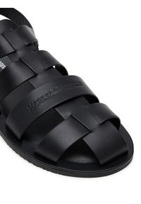 Karl Lagerfeld - KARL LAGERFELD Klapki Kastor III KL70223 Czarny. Kolor: czarny. Materiał: skóra #6