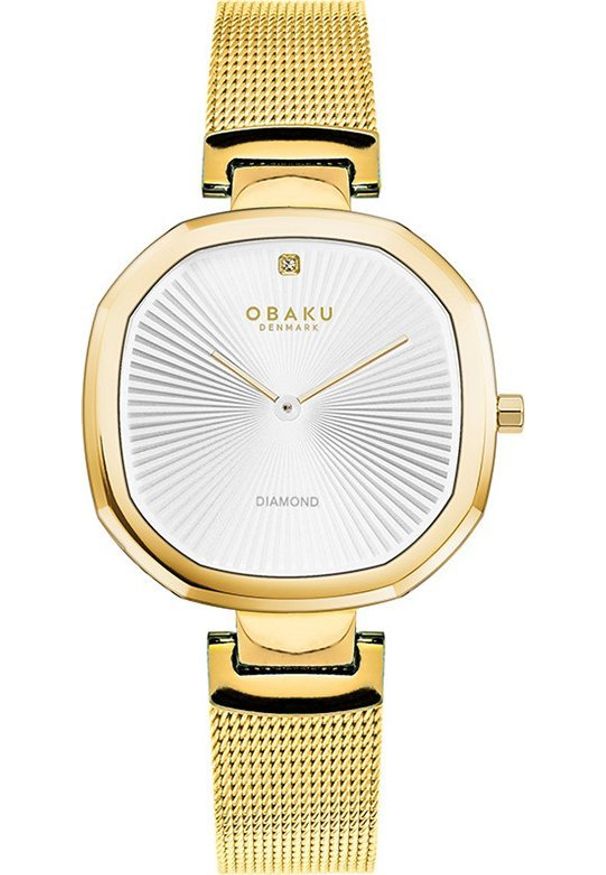 Zegarek OBAKU Zegarek damski Obaku Denmark V277LXGIMG złoty. Kolor: złoty