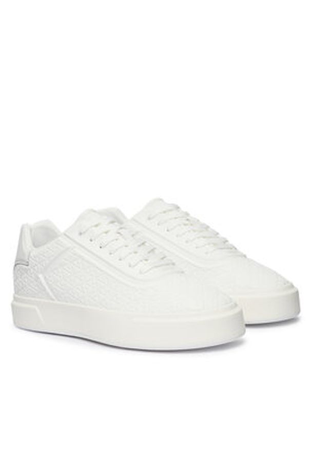 Calvin Klein Sneakersy Beasket Cup Oxf Lup Hf Aop Lth HM0HM02132 Biały. Kolor: biały. Materiał: skóra
