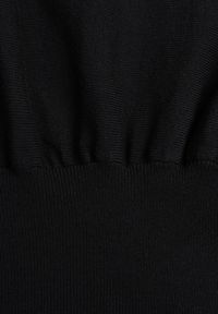 Born2be - Czarna Dzianinowa Sukienka z Wiskozą o Nietoperzowym Kroju z Dekoltem w Łódkę Tisan. Okazja: na co dzień, na spotkanie biznesowe. Typ kołnierza: dekolt w łódkę. Kolor: czarny. Materiał: dzianina, wiskoza. Styl: casual, biznesowy #2