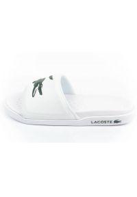 Klapki Lacoste Croco Dualiste 201R5 743CMA00201R5 białe. Okazja: na spacer. Kolor: biały. Materiał: materiał, syntetyk #4