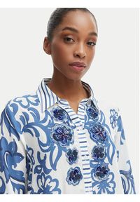 Iconique Sukienka koszulowa Romina IC26-037 Niebieski Regular Fit. Kolor: niebieski. Materiał: wiskoza. Typ sukienki: koszulowe #3