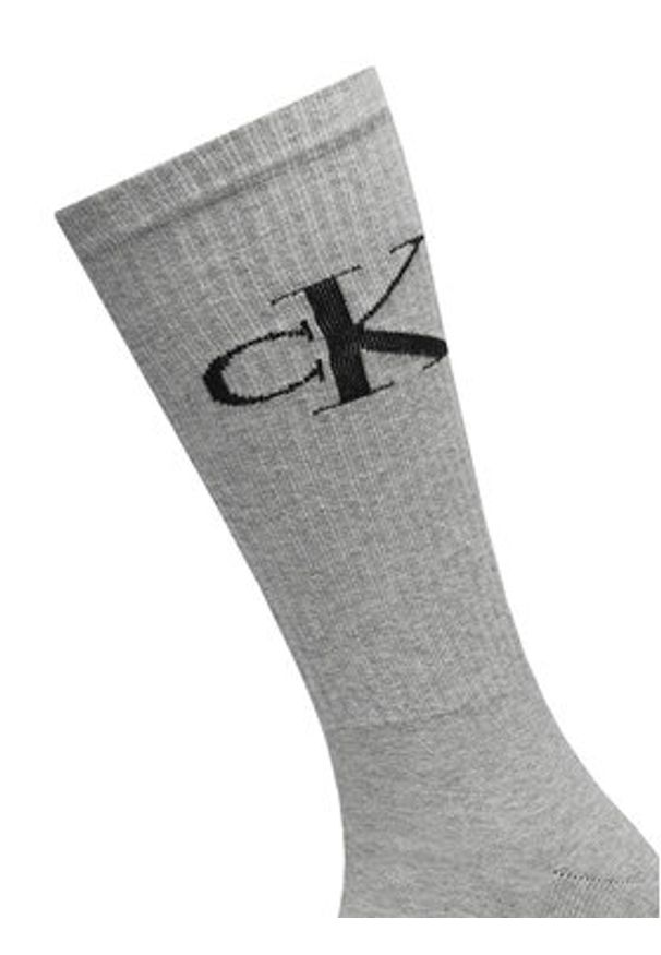 Calvin Klein Jeans Skarpety długie 701228802 Szary. Kolor: szary. Materiał: materiał, bawełna
