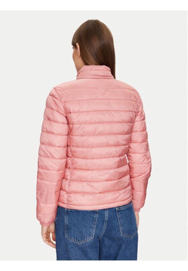 Guess Jeans Kurtka puchowa W5RL99 WHAB2 Różowy Regular Fit. Kolor: różowy. Materiał: syntetyk