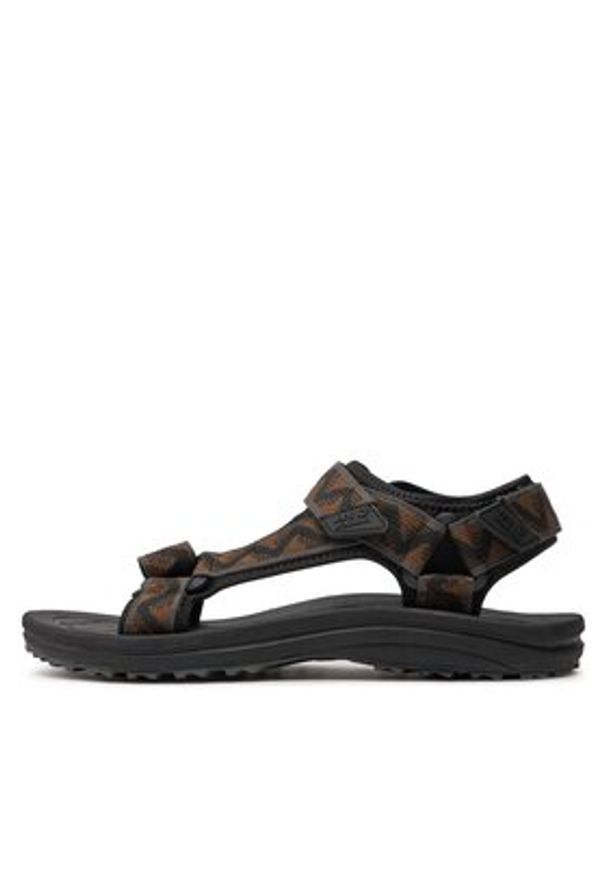 Jack Wolfskin Sandały Wave Breaker 4052011 Brązowy. Kolor: brązowy. Materiał: materiał