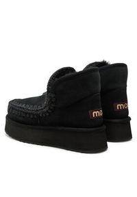 Mou Śniegowce Mini Eskimo Platform Boot FW681000A Czarny. Kolor: czarny. Materiał: skóra. Obcas: na platformie #6