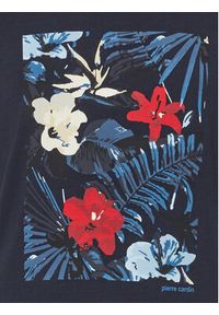 Pierre Cardin T-Shirt C5 21080.2104 Granatowy Modern Fit. Kolor: niebieski. Materiał: bawełna