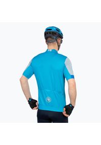 ENDURA - Koszulka rowerowa męska Endura FS260 S/S Std hi-viz. Kolor: niebieski. Sport: kolarstwo