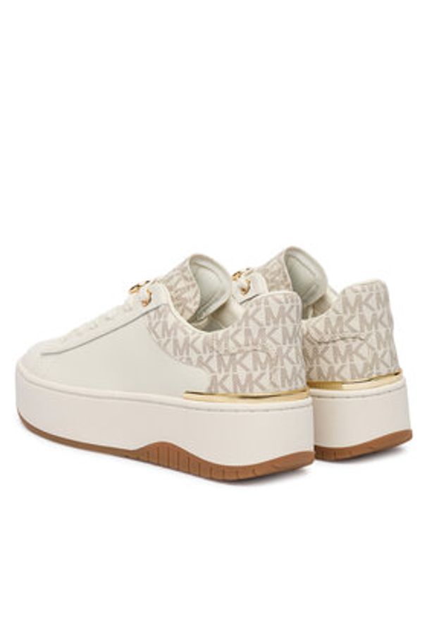 MICHAEL Michael Kors Sneakersy Dottie 43F5DTFS6L Écru. Materiał: skóra